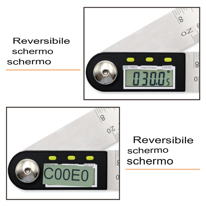 Righello angolare con display digitale