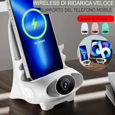Mini supporto per caricabatterie per telefono a forma di sedia