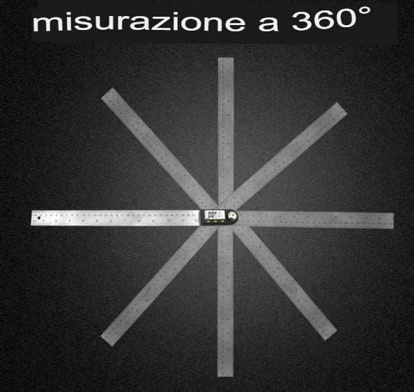 Righello angolare con display digitale