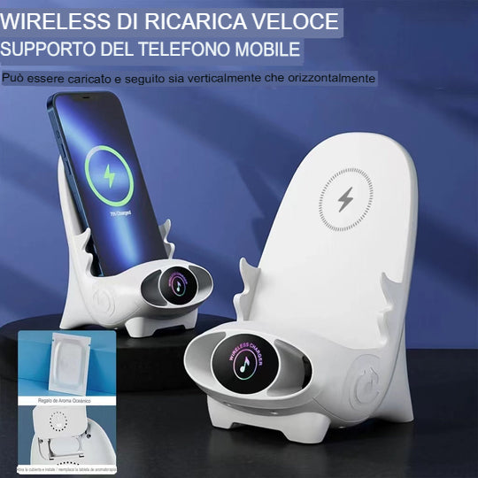 Mini supporto per caricabatterie per telefono a forma di sedia