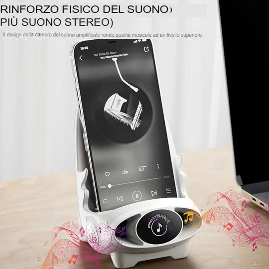 Mini supporto per caricabatterie per telefono a forma di sedia