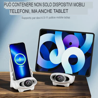 Mini supporto per caricabatterie per telefono a forma di sedia