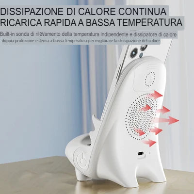 Mini supporto per caricabatterie per telefono a forma di sedia